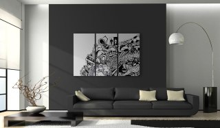 Obraz - Artistic mess - triptych