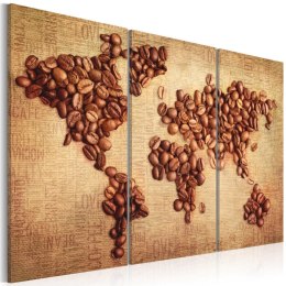 Obraz - Kawy świata - tryptyk