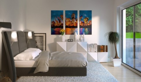 Obraz - Mad city - triptych Obraz - Mad city - triptych