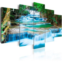Obraz  - Błękitny wodospad w Kanchanaburi, Tajlandia