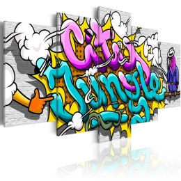 Obraz - Graffiti: miejska dżungla