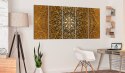 DUŻY OBRAZ NA ŚCIANĘ, 225 x 90 cm, 5 CZĘŚCIOWY Papierowa Mozaika