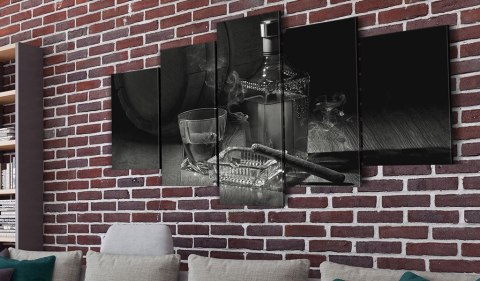 OBRAZ NA ŚCIANĘ DO SALONU, 100 x 50 cm, 5 CZĘŚCIOWY - Wieczór gentelmena III OBRAZ NA ŚCIANĘ DO SALONU, 100 x 50 cm, 5 CZĘŚCIOWY - Wieczór gentelmena III