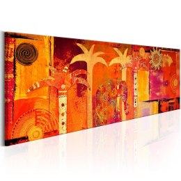 Obraz 150 x 50 cm - Afrykański kolaż