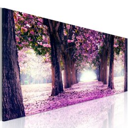Obraz 150 x 50 cm - Fioletowa wiosna