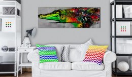 Obraz 150 x 50 cm - Kolorowa bestia