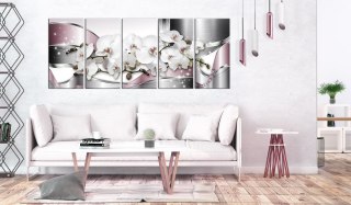 Obraz 5-częściowy - Lśniące orchidee