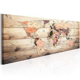 Obraz 150 x 50 cm - Mapy świata: Mapa marzeń