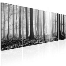 Obraz 225 x 90 cm - Monochromatyczny las