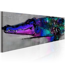 Obraz 150 x 50 cm - Niebieski aligator