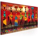 Obraz 150 x 50 cm - Tańczące Afrykanki