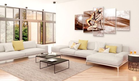 OBRAZ NA ŚCIANĘ DO SALONU, 100 x 50 cm, 5 CZĘŚCIOWY - Fale miłości OBRAZ NA ŚCIANĘ DO SALONU, 100 x 50 cm, 5 CZĘŚCIOWY - Fale miłości