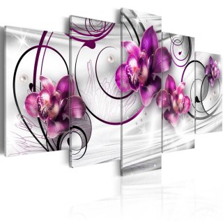 Obraz 5-częściowy - Orchidee i perły