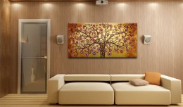 Obraz malowany - Pawie drzewo