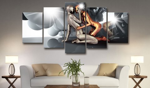 OBRAZ NA ŚCIANĘ DO SALONU, 100 x 50 cm, 5 CZĘŚCIOWY - Kochankowie Przyszłości OBRAZ NA ŚCIANĘ DO SALONU, 100 x 50 cm, 5 CZĘŚCIOWY - Kochankowie Przyszłości