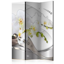 Parawan 3-częściowy - Perłowy taniec orchidei 