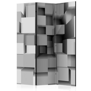 Parawan 3-częściowy - Geometryczne puzzle 