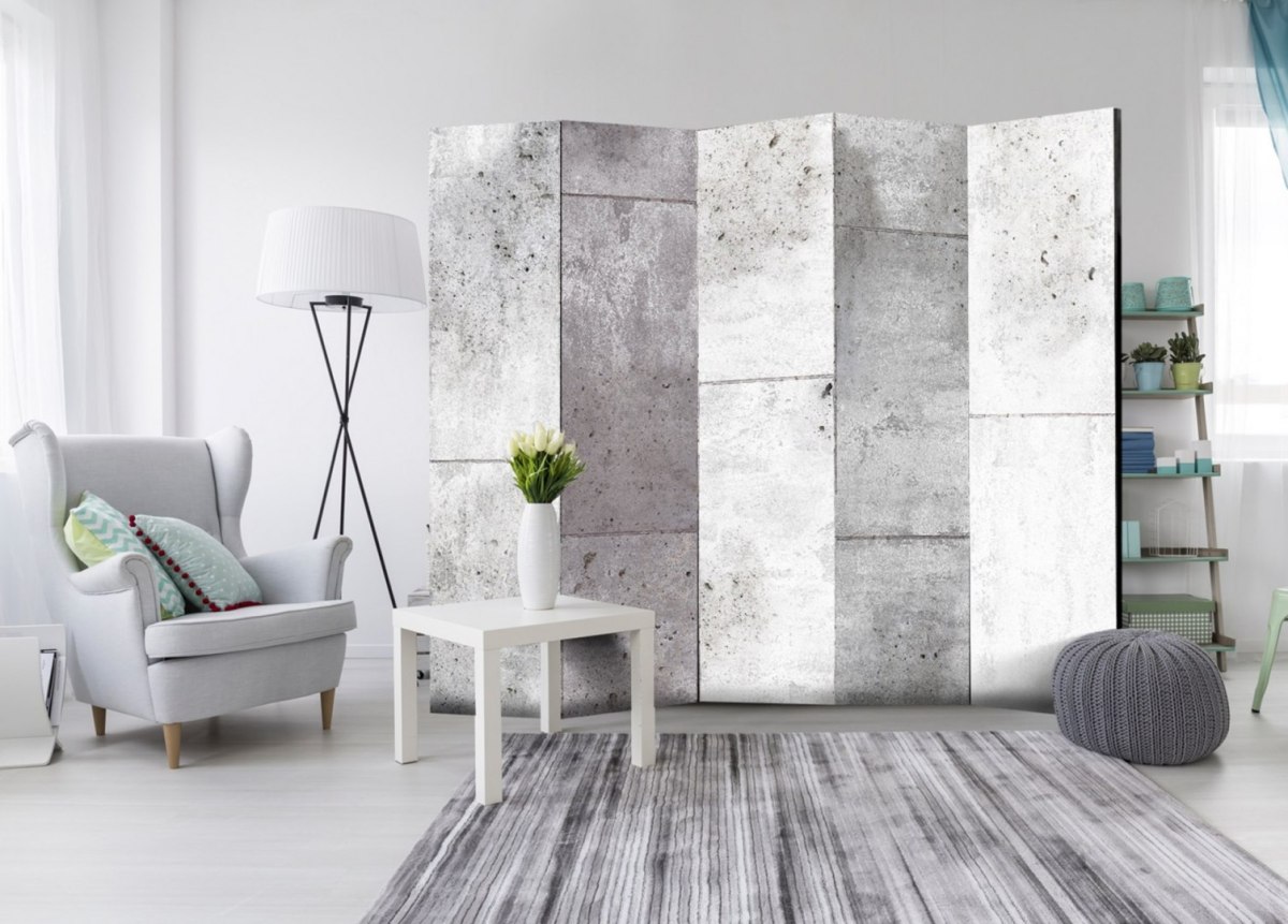 Parawan 5-częściowy - Concretum murum II Parawan 5-częściowy - Concretum murum II