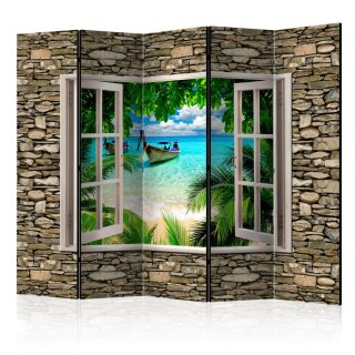 Parawan 5-częściowy - Tropikalna plaża II 