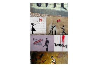 Tapeta na ścianę 10 m - Banksy - kolaż