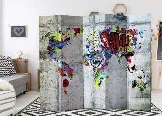 Parawan 5-częściowy - Świat graffiti 