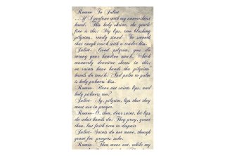 Tapeta na ścianę 10 m - Romeo i Julia - Wersety miłości