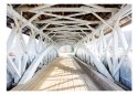 Fototapeta - Drewniany biały most