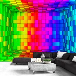 Fototapeta - Kolorowy sześcian 3D