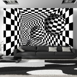 Fototapeta - Czarno-biały korytarz
