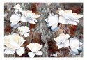Fototapeta - Abstrakcja, białe kwiaty