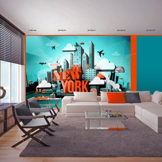 Fototapeta - Turkusowa, New York