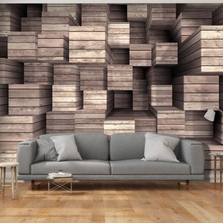 Fototapeta - Drewniane bloki 3D