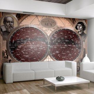 Fototapeta - Mapa nieba, mapa gwiazd