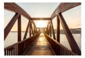 Fototapeta - Most i zachód słońca