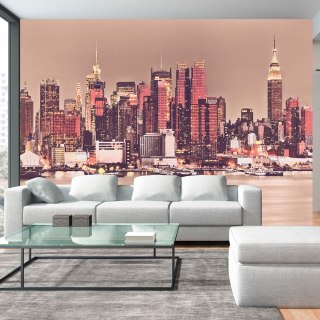 Fototapeta - Widok na Manhattan RED
