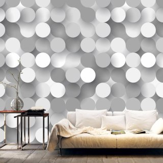 Fototapeta - Srebrna koła, Nowoczesna