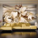 Fototapeta - Złote magnolie 3D