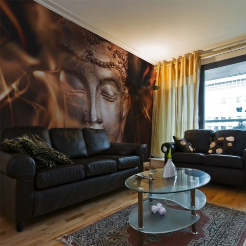 Fototapeta - Buddha. Fire of meditation. Fototapeta - Buddha. Fire of meditation.