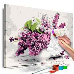 Obraz do samodzielnego malowania - Wazon i kwiaty