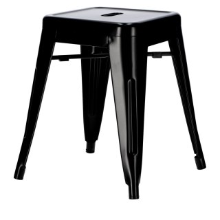 METALOWY CZARNY TABORET, STOŁEK - ARTPRO LOFT, INDUSTRIALNY, DO KUCHNI