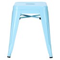 Metalowy Taboret ArtPro niebieski INDUSTRIAL