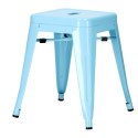 Metalowy Taboret ArtPro niebieski INDUSTRIAL
