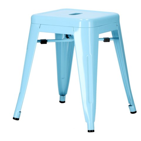 Metalowy Taboret ArtPro niebieski INDUSTRIAL