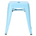 Metalowy Taboret ArtPro niebieski INDUSTRIAL