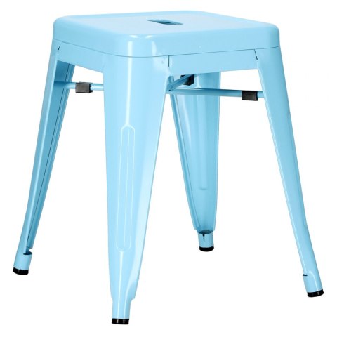 Metalowy Taboret ArtPro niebieski INDUSTRIAL