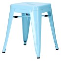 Metalowy Taboret ArtPro niebieski INDUSTRIAL