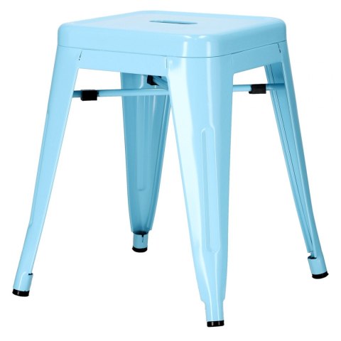 Metalowy Taboret ArtPro niebieski INDUSTRIAL