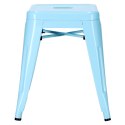 Metalowy Taboret ArtPro niebieski INDUSTRIAL