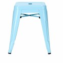 Metalowy Taboret ArtPro niebieski INDUSTRIAL