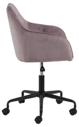 Fotel biurowy na kółkach VIC różowy, elegancki